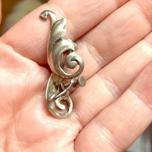 Unique Screw Back Scroll Earrings